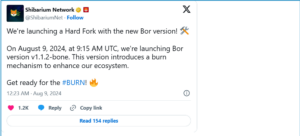 Shiba Inu Unveils Shibarium Hard Fork Burn Before Blockchain