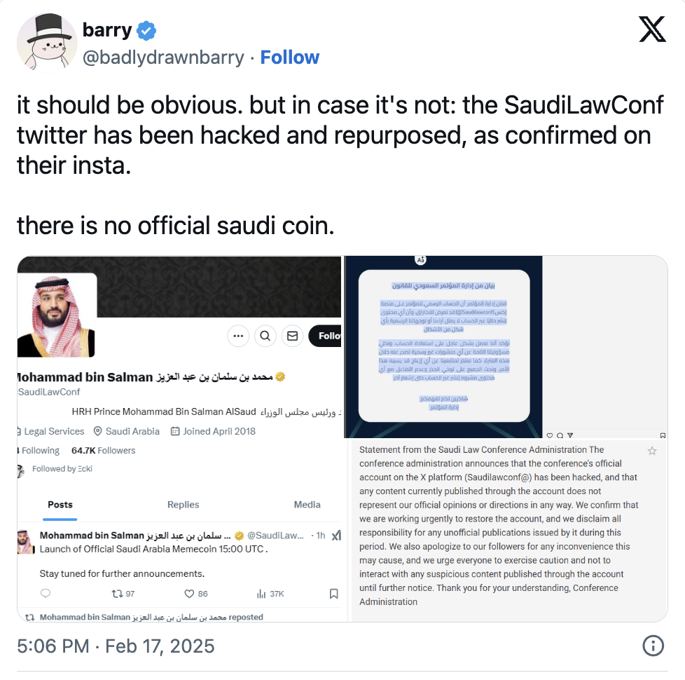 Scammers Pose as the Prince to Launch Fake Saudi Crypto Coin