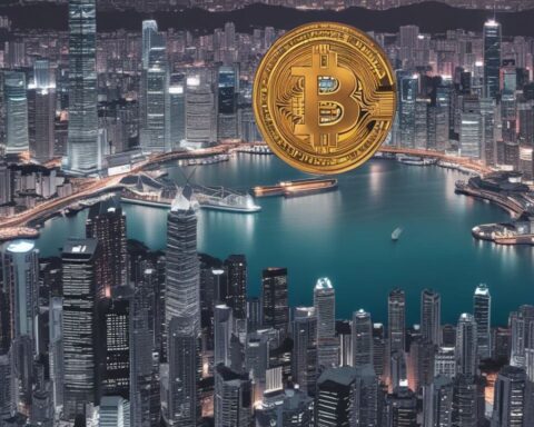 A representation of Bitcoin in Hong Kong