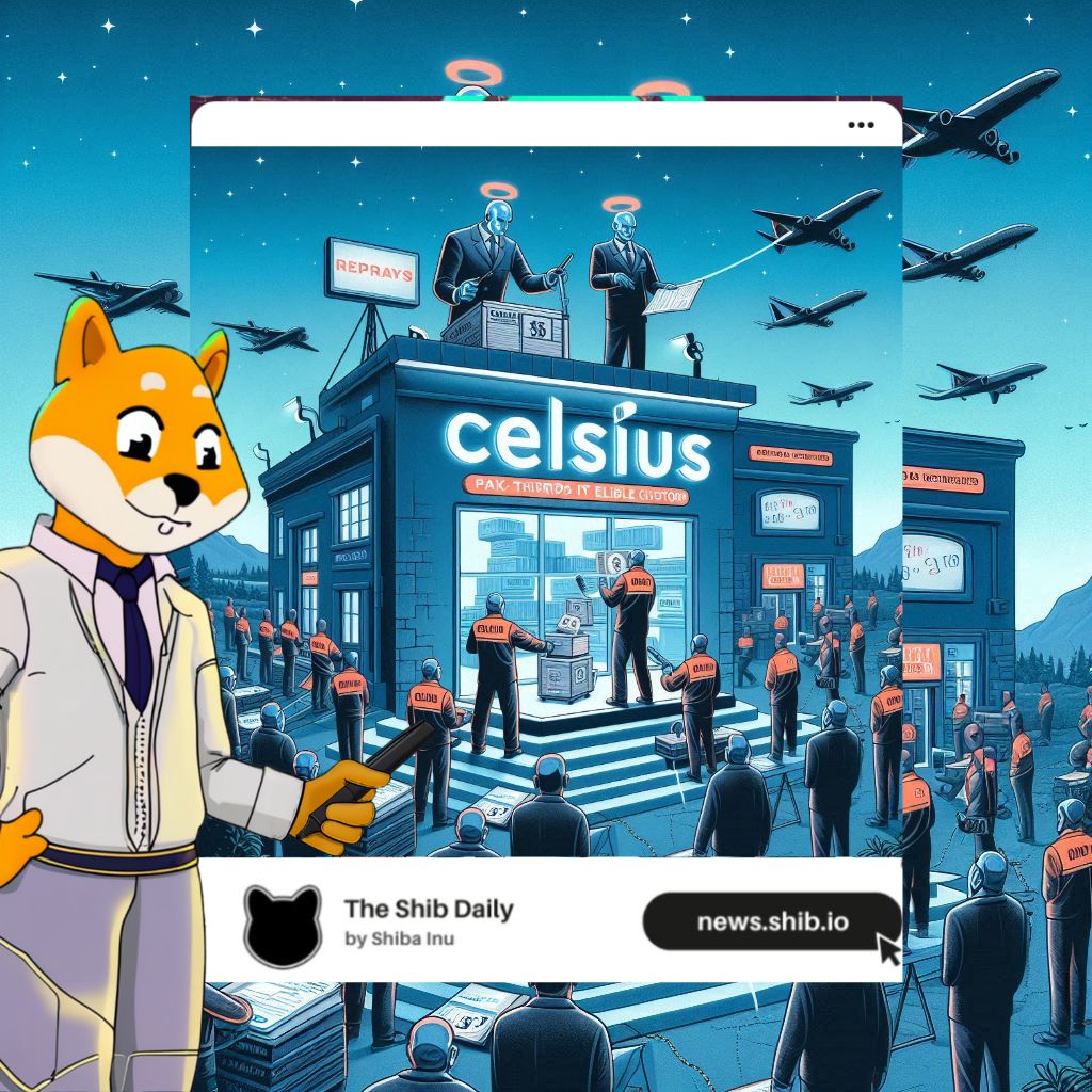 A representational image of Celsius repaying its customers