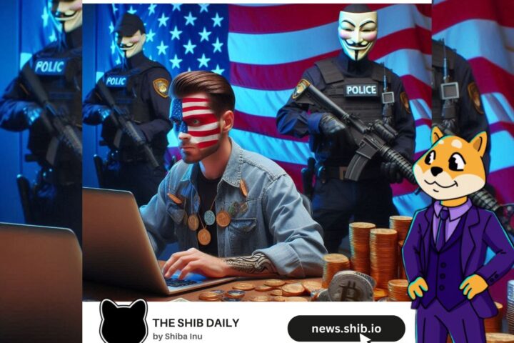 A representational image of police suspecting US crypto influencer of gross tax evasion and assault