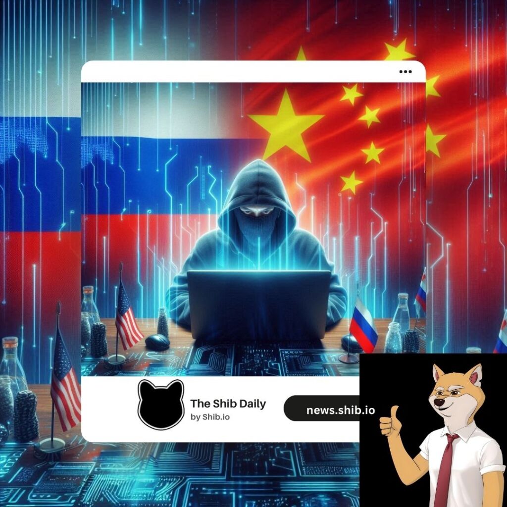 A representational image of China and Russia setting up cybercrime recruitment