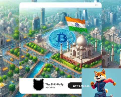 A representational image of India's leading position in crypto