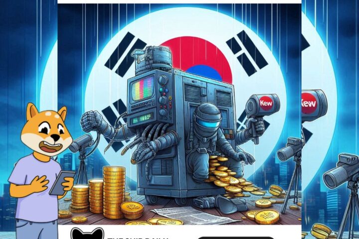 A representational image of a Korean media outlet promoting crypto scams