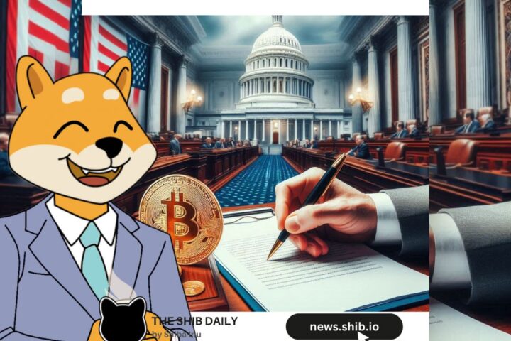 A representational image of a Senator introducing crypto friendly policies