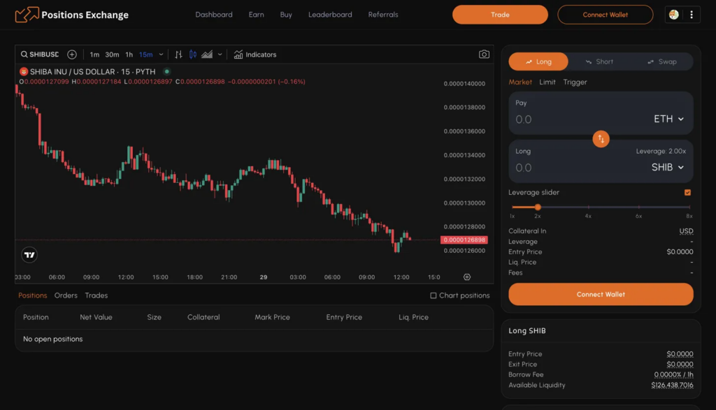 Shibarium Spotlight: Positions Exchange Debuts Perp Trading

